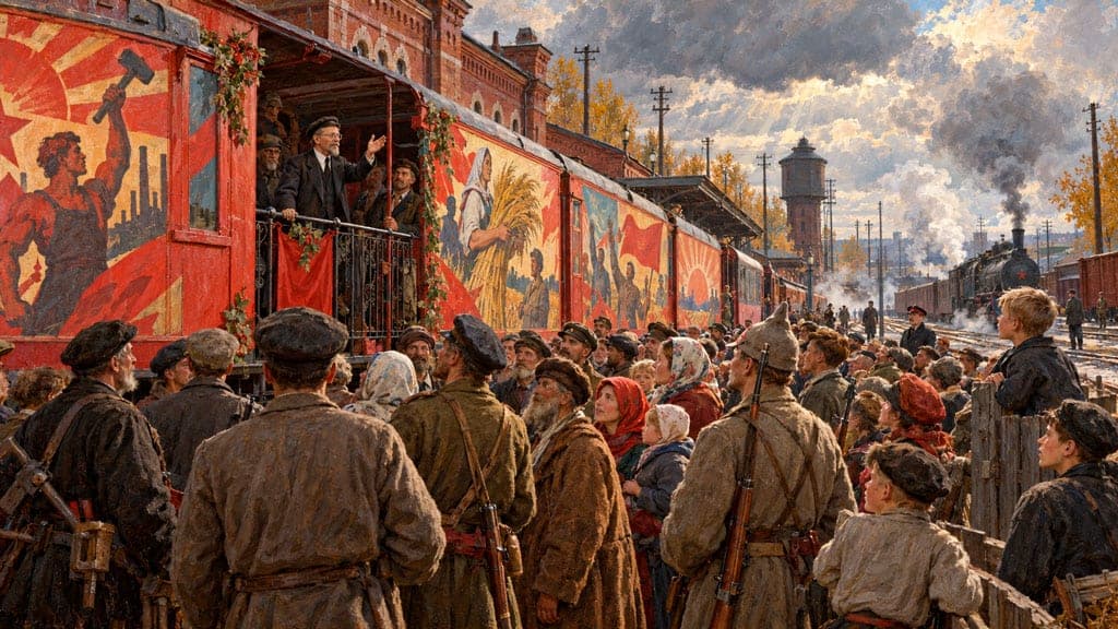 Поезд, который вёз власть и помощь: Калинин в Ряжске Поезд, который вёз власть и помощь: Калинин в Ряжске