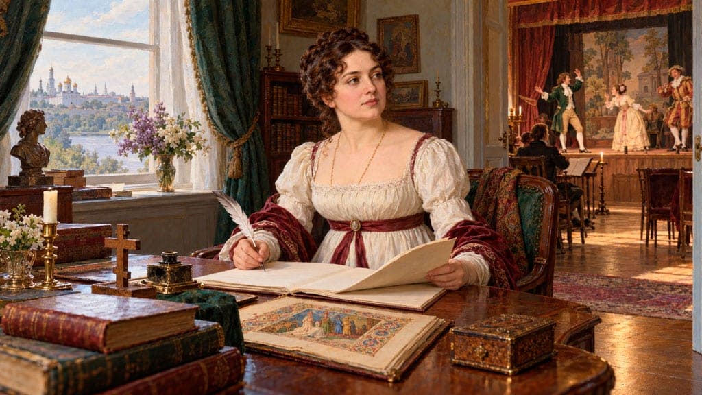 Писательница из Княжого: романы, комедии и крепостная сцена